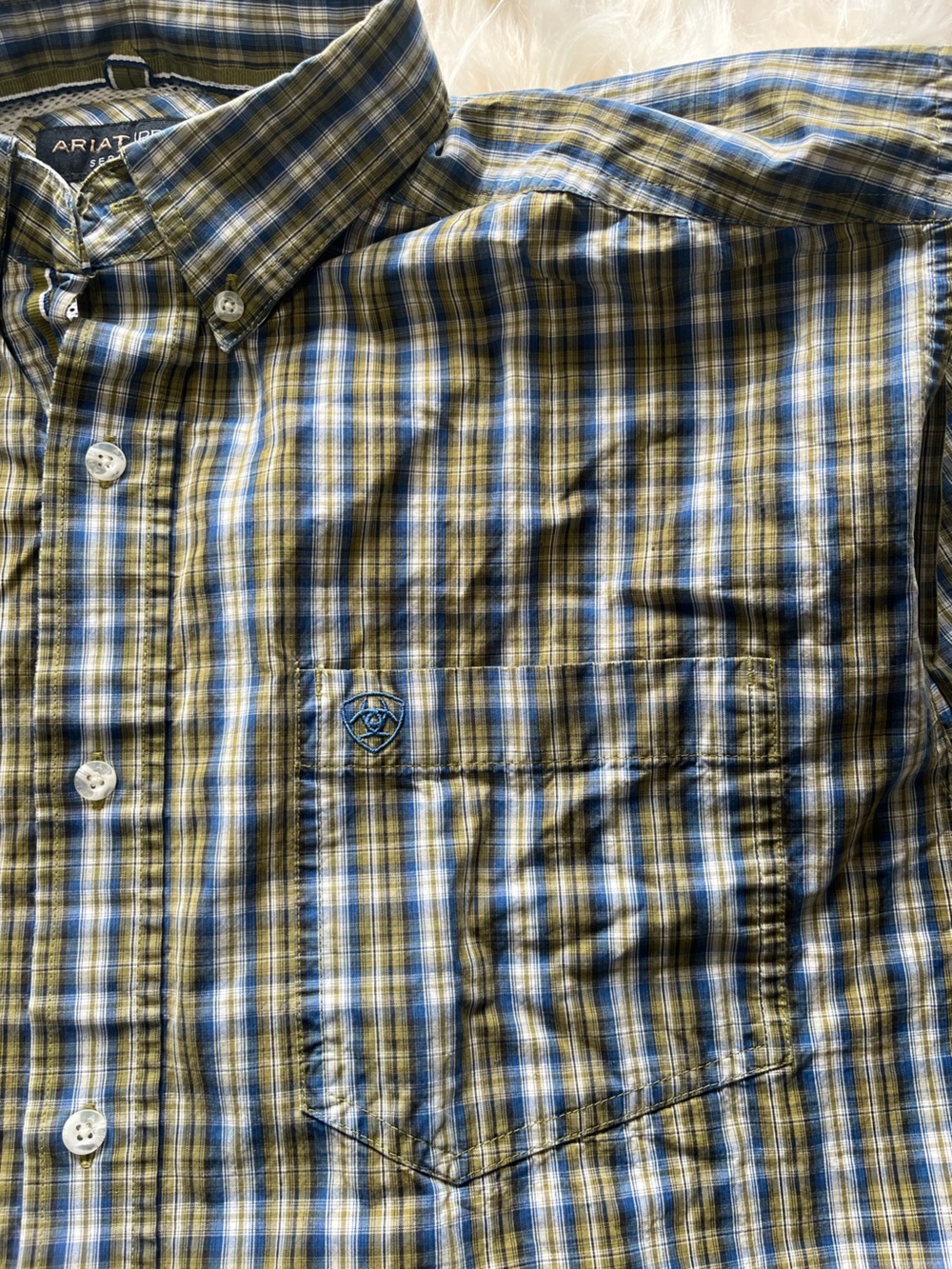 Ariat Pro Series Western Shirt Men's XL Multicolor Plaid - Picture 4 of 6